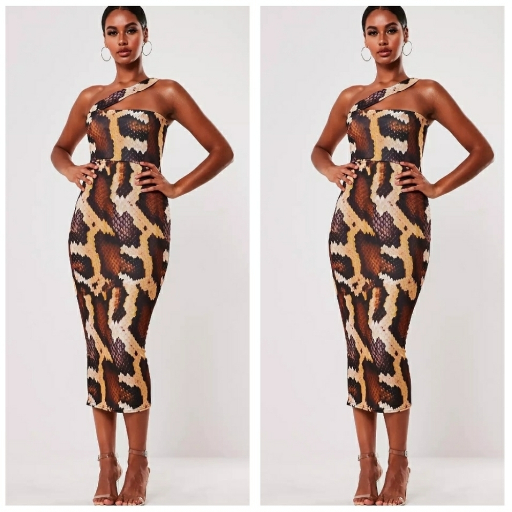 Gently Worn (once) snake print dress....
